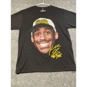 Player Tees Kobe Bryant Black Mamba Graphic T-Shirt Mens Large Black Signature